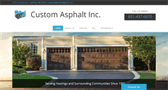Desktop Screenshot of customasphaltmn.com